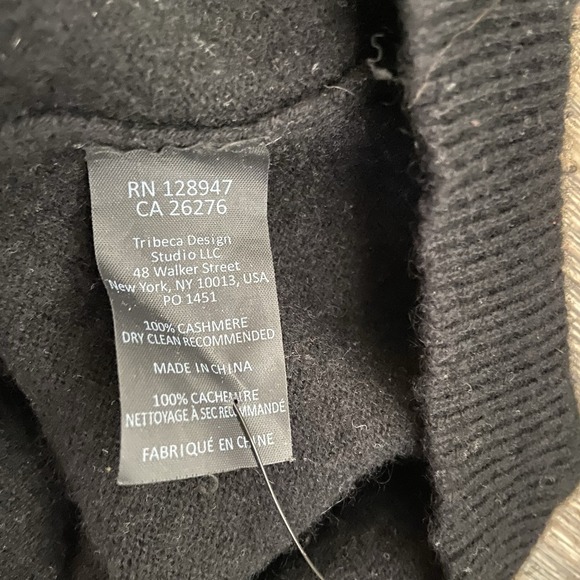 Nili Lotan Merle Black Cashmere V Neck Sweater XS - Picture 4 of 5